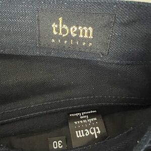 Them Atelier Black Jeans